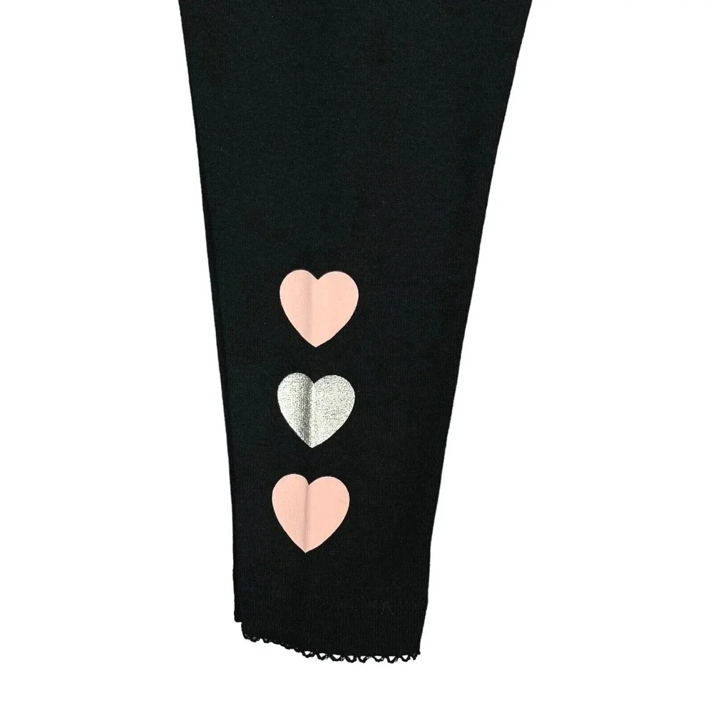 Carters Baby Girls 3pc Outfit Tops & Leggings Set Size 3 Months Pink-White-Black